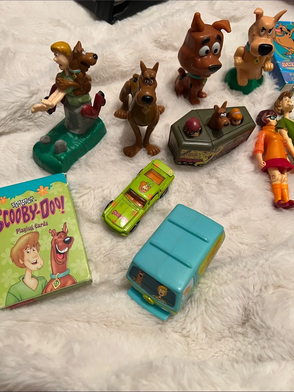 Vintage Scooby Doo Toy Lot 1996 Burger King Mystery Machine Action Figures 15pc